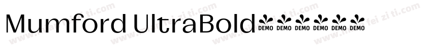 Mumford UltraBold字体转换